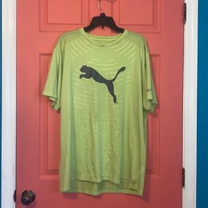 Puma Neon Green T-shirt (Mens XXL)